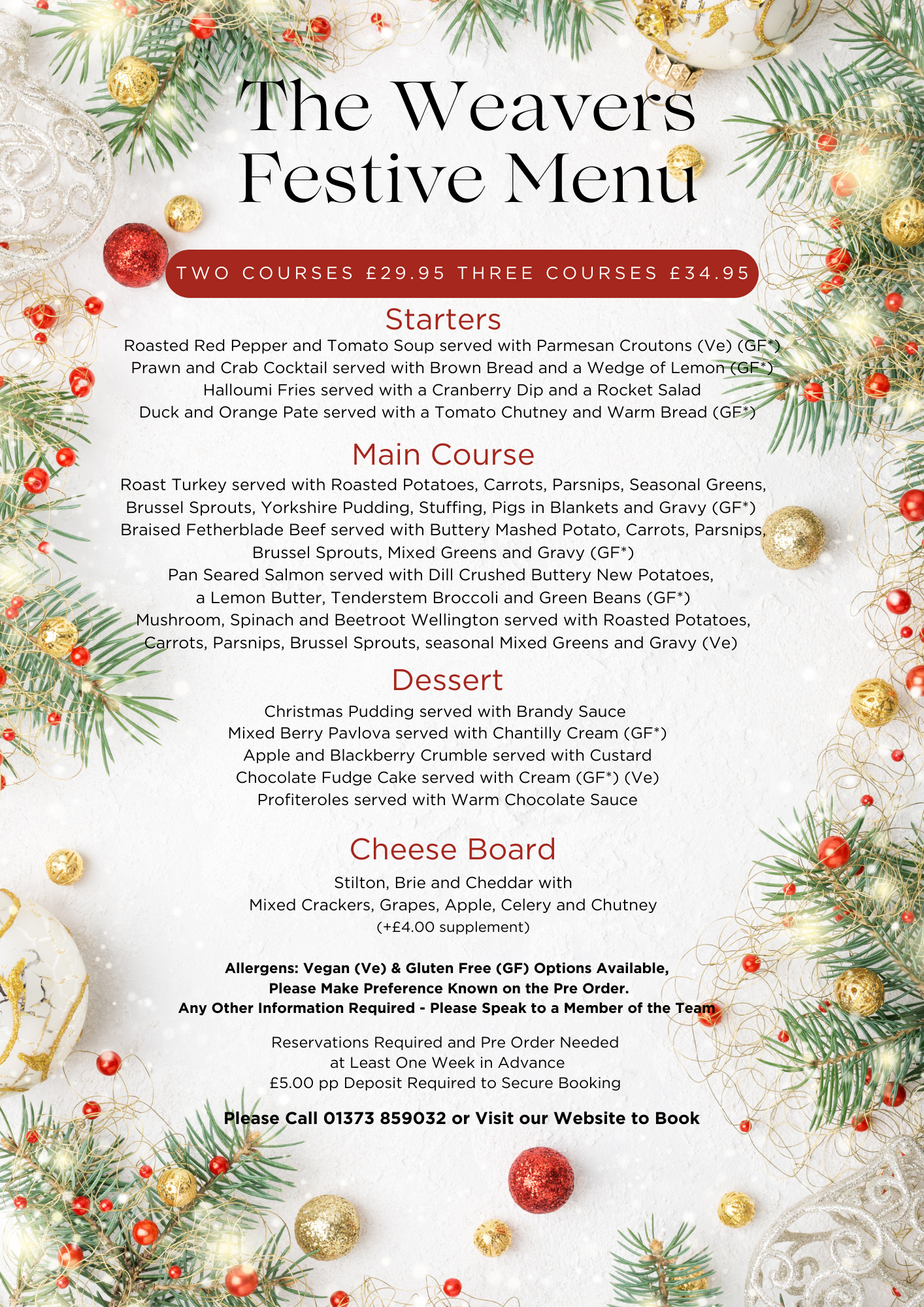 Christmas Menu