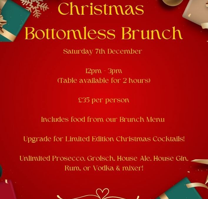 Join us for our Christmas Bottomless Brunch