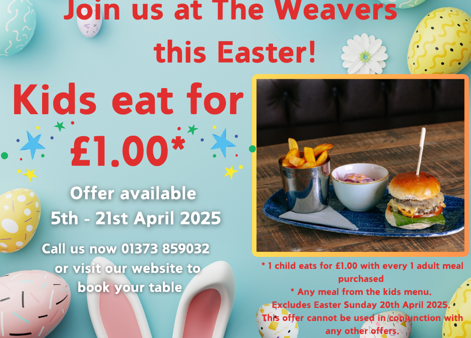 Kids eat for £1 this Easter