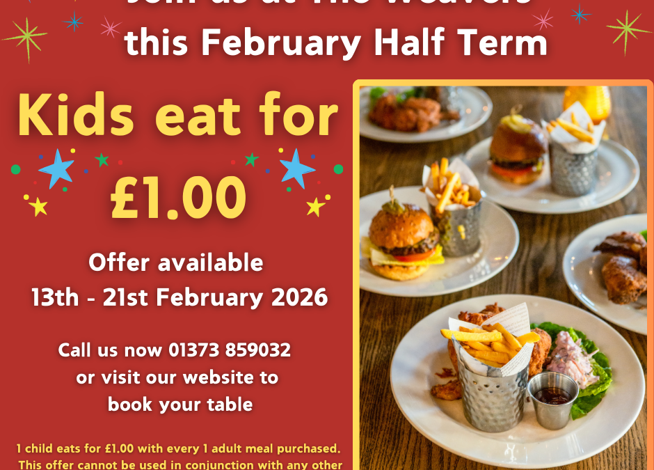 Kids eat for £1 this Half Term